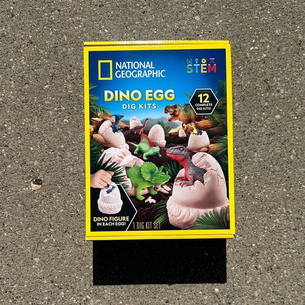 National Geographic Dino Egg Dig Kit with Vibrant Colors